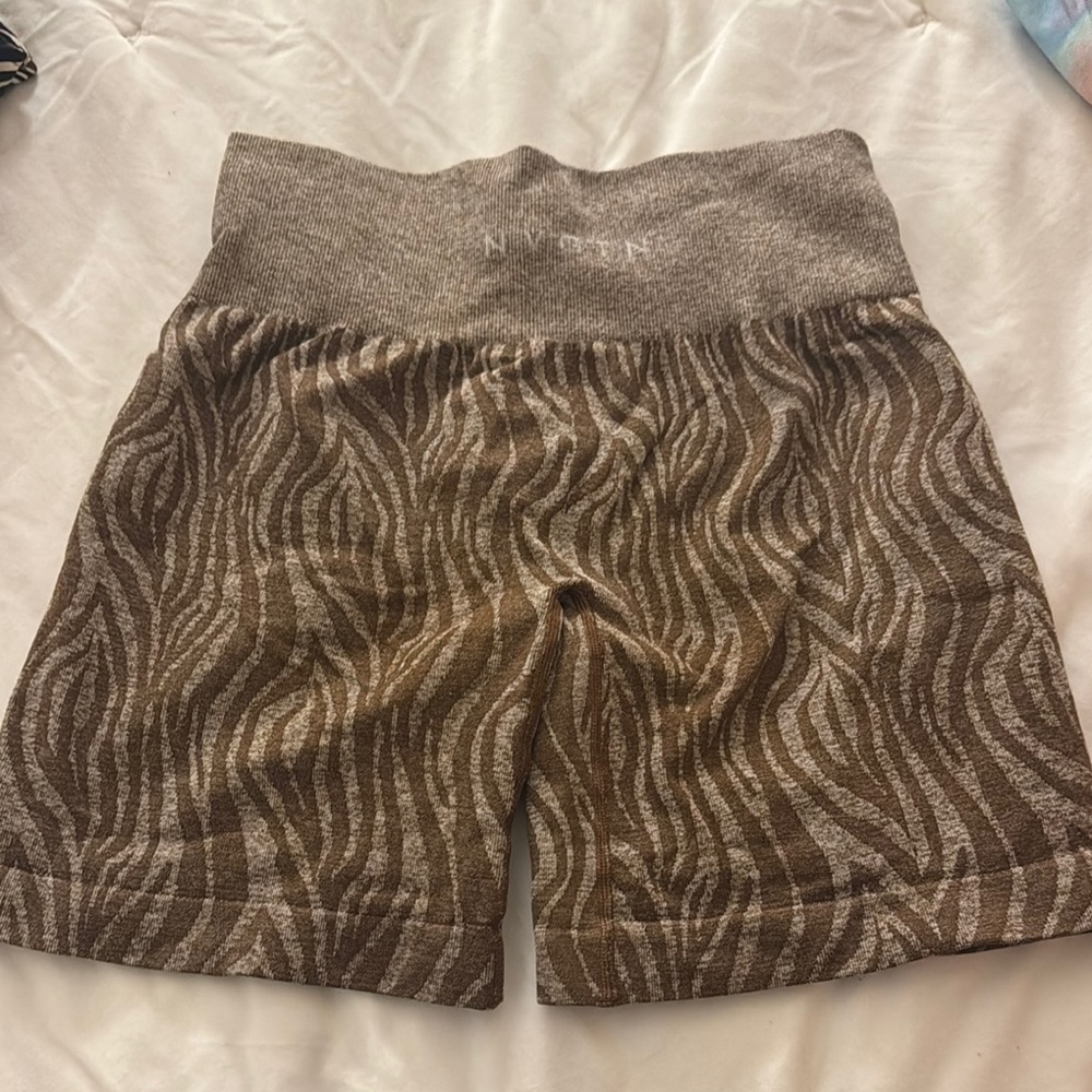 Zebra print NVGTN shorts